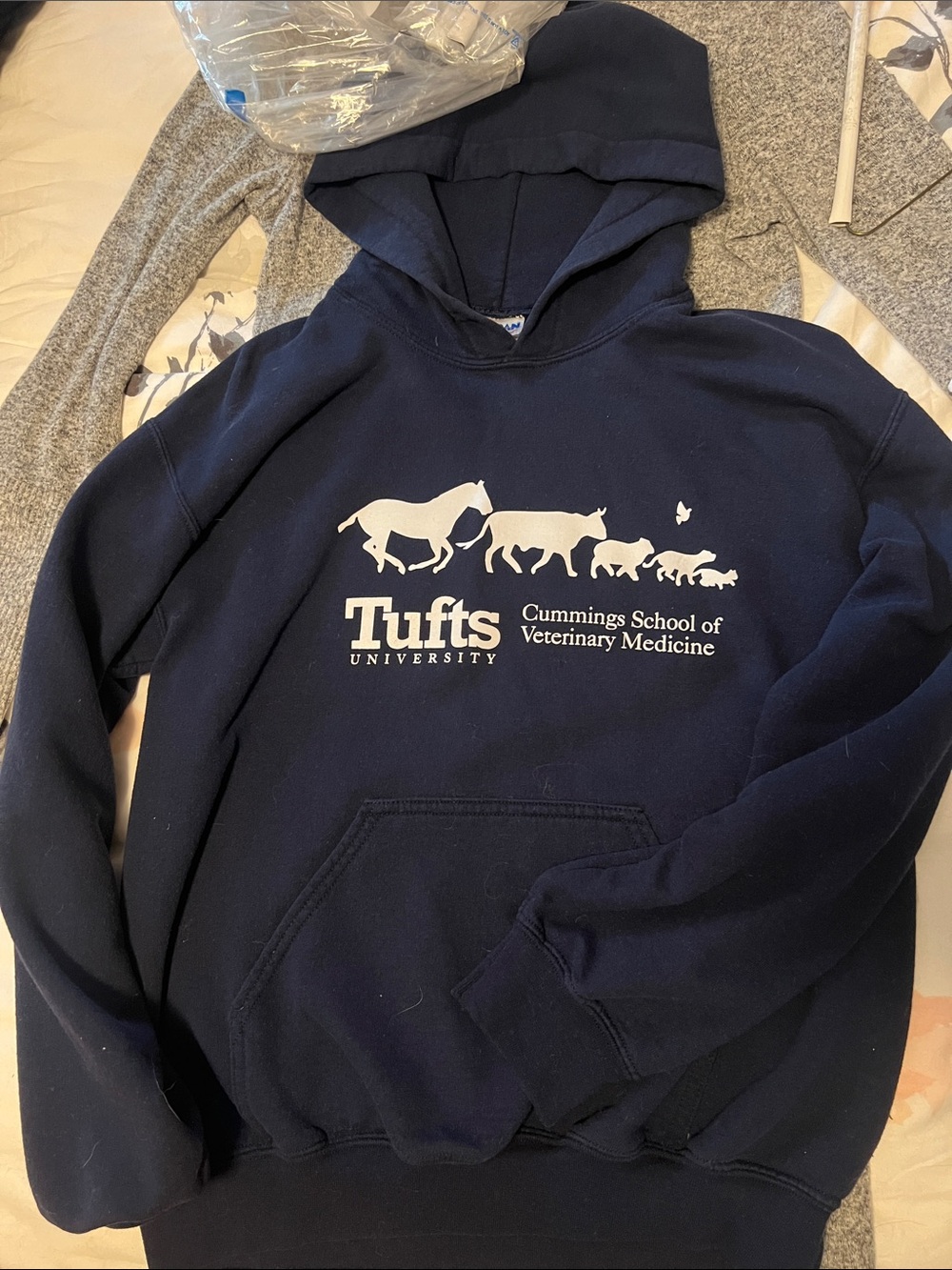Tufts Cummings School of Veterinary Medicine Navy Hoodie